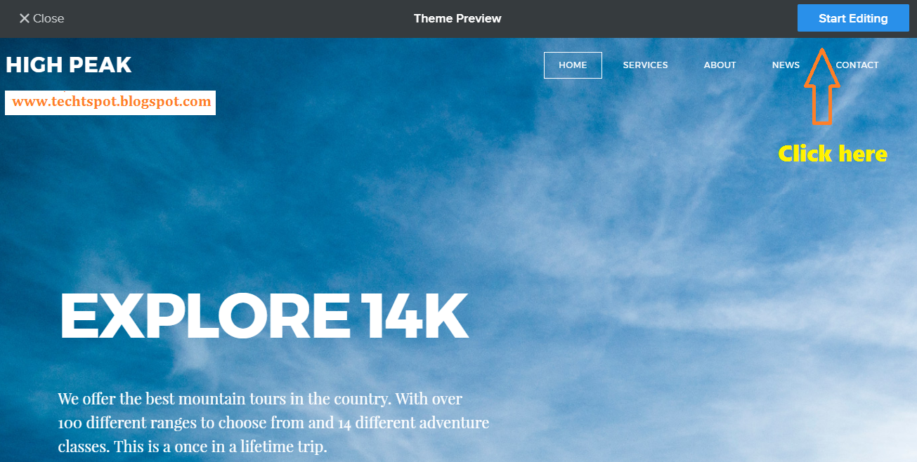 how to remove create free website in weebly