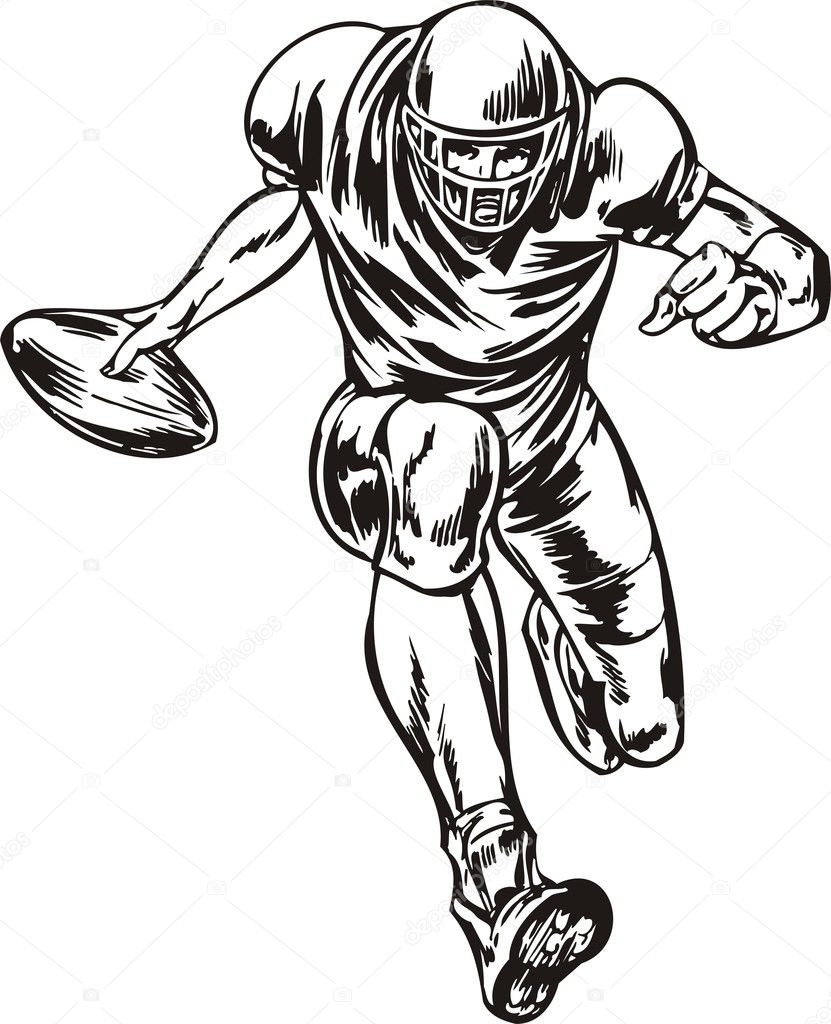 how to draw a football field goal