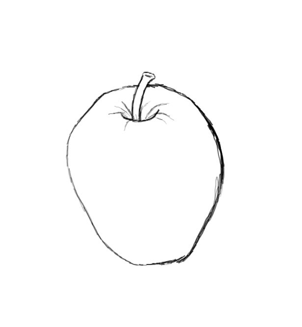 how to draw apple brand