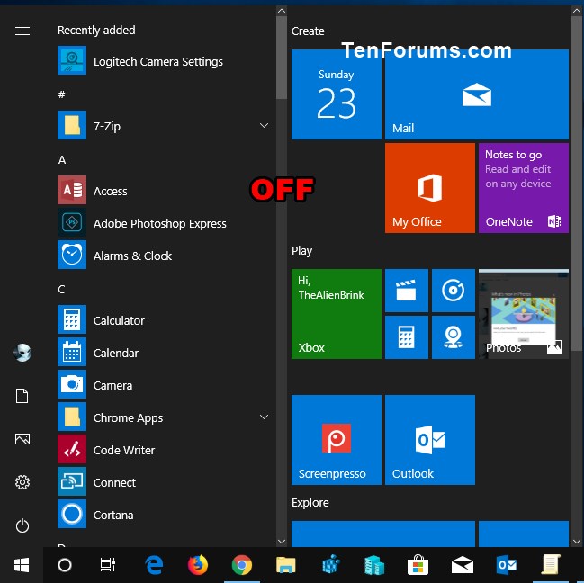 how to add tiles in windows 10