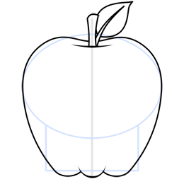 how to draw apple brand