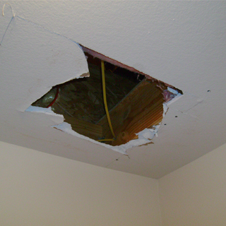 how to cut square hole in brick wall for joist