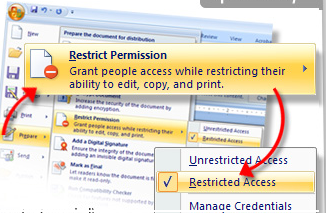 how to change microsof word document read only in java