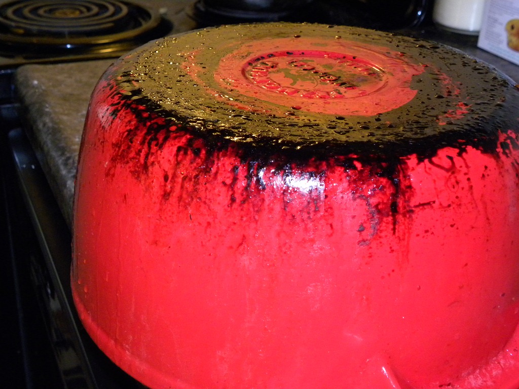 how to clean burnt on grease from oven