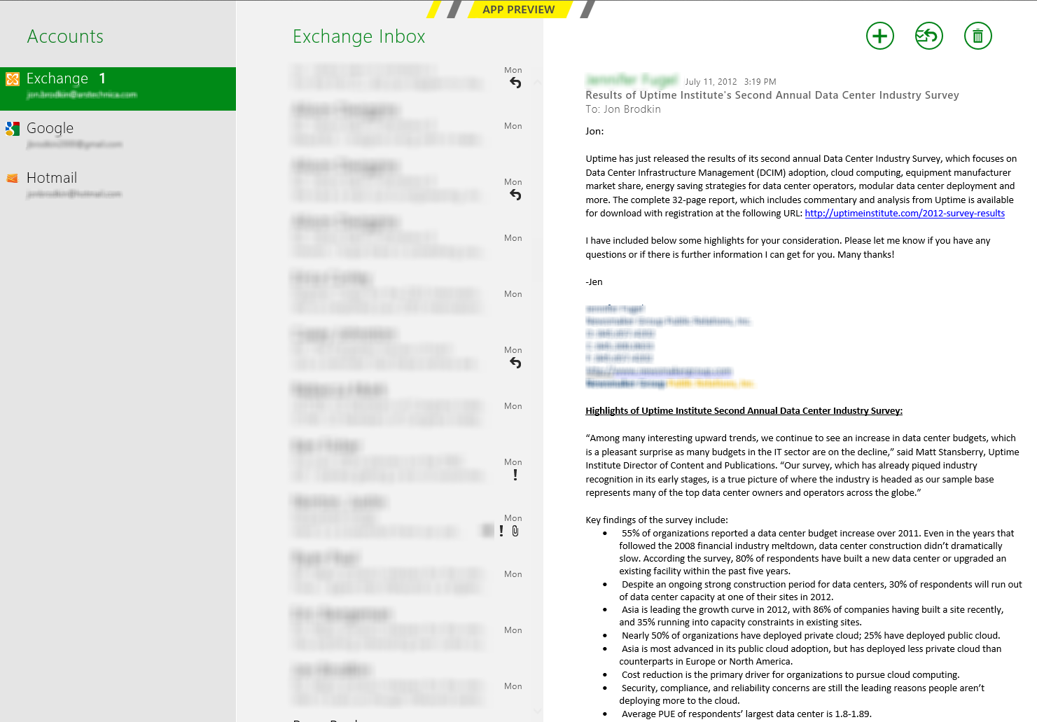 how to add email account to mail in windows 8