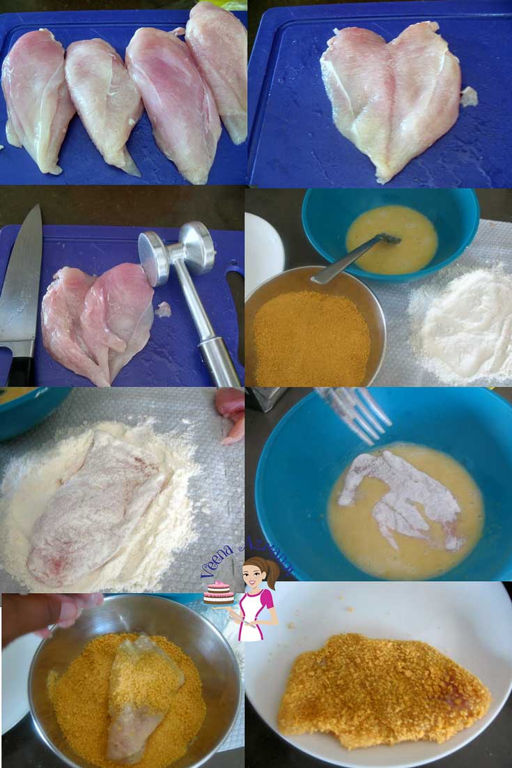 how to cook chicken breast schnitzel