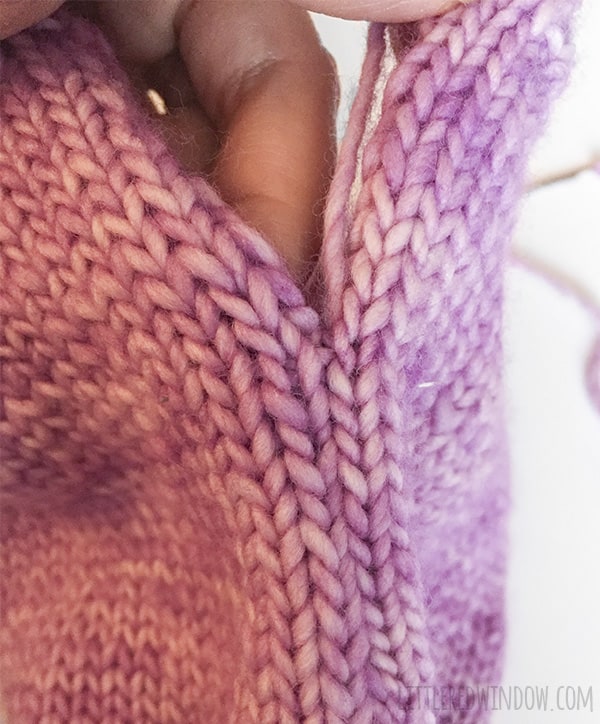 how to close seams in knitting