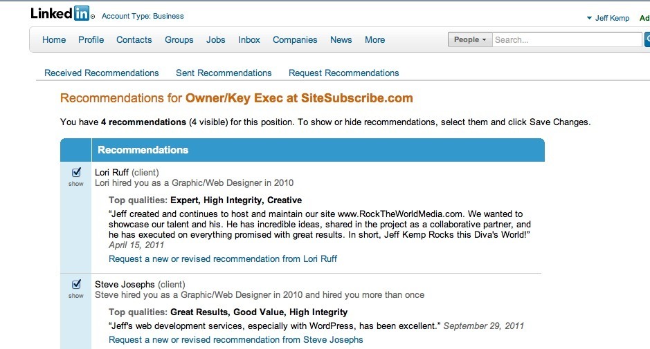 how to ask for a linkedin recommendation